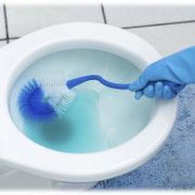 Cleaning toilet